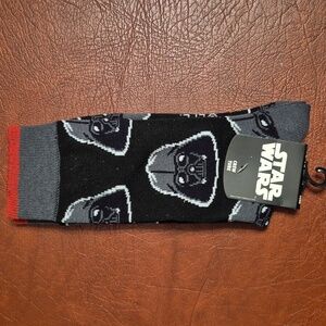DARTH VADER STAR WARS Crew Socks For Men, New With Tags